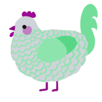 A mist and spring chicken with a lace pattern