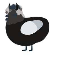 A sable and mist chicken