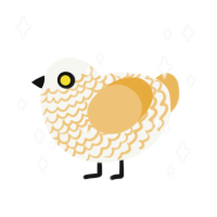 3 12 1 18 1, a white and honey chicken with a lace pattern