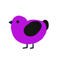 Missing Texture, a amethyst and black chicken