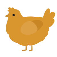 A orange chicken