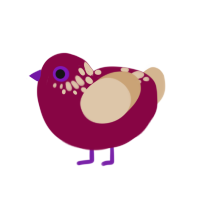 (unnamed), a maroon and beige chicken with a neck-speckle pattern