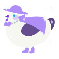 A white and overcast chicken