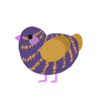 (unnamed), a overcast and gold chicken with a bar pattern