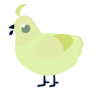 A apple and lemon chicken with a head pattern