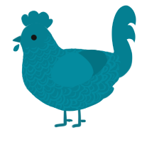 A sea chicken with a double-lace pattern