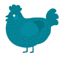 A sea chicken with a lace pattern