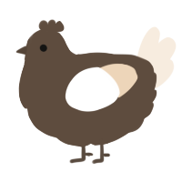 A bark and cream chicken