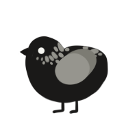 Maybe, a sable and ash chicken with a neck-speckle pattern