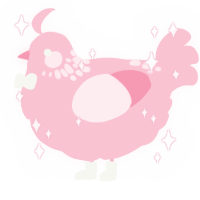 A rose chicken with a neck-speckle pattern