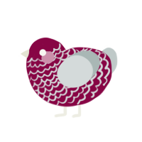 (unnamed), a maroon and silver chicken with a lace pattern