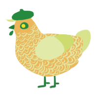 A honey and lemon chicken with a double-lace pattern