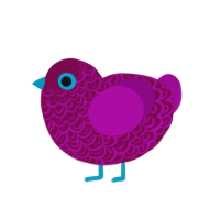 (unnamed), a wine and plum chicken with a double-lace pattern