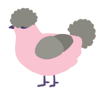 A rose and ash chicken