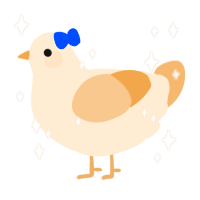 A cream and beige chicken