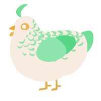 A cream and spring chicken with a half-lace pattern