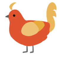 A vermilion and honey chicken