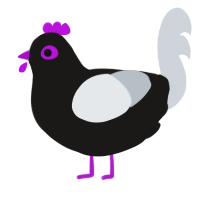 A sable and mist chicken
