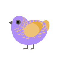 Razul, a lilac and honey chicken with a half-lace pattern