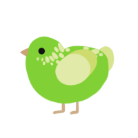 Lime Jelly Belly, a grass and lemon chicken with a neck-speckle pattern