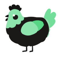 A sable and spring chicken with a head pattern