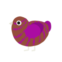 (unnamed), a russet and plum chicken with a bar pattern