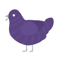 A overcast chicken with a bar pattern