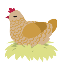 A beige and gold chicken with a lace pattern
