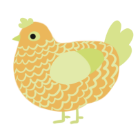 A honey and lemon chicken with a lace pattern