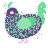 A overcast and spring chicken with a double-lace pattern