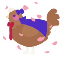 A brown chicken with a head pattern