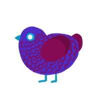 GetInto Hypnosis Mic, a indigo and wine chicken with a lace pattern