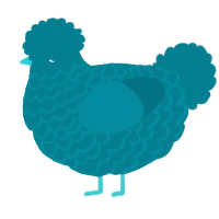 A sea chicken with a lace pattern
