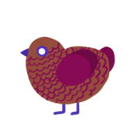 (unnamed), a russet and wine chicken with a lace pattern