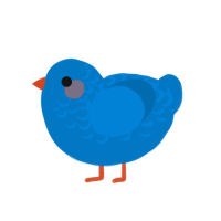 (unnamed), a sapphire chicken with a half-lace pattern