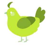 A lime and chartreuse chicken