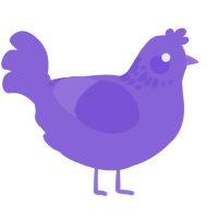 A chartreuse chicken with a neck-speckle pattern