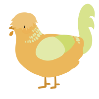 A honey and lemon chicken with a neck-band pattern