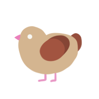 Undercooked Dough, a beige and russet chicken