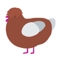 A russet and mist chicken