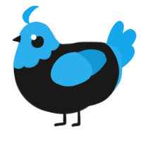A sable and sky chicken with a head pattern