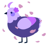 A overcast and lavender chicken with a head pattern