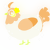 A white and beige chicken with a head pattern