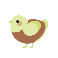 Kiwi, a brown and lemon chicken with a head pattern