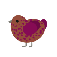 小树, a russet and wine chicken with a speckle pattern