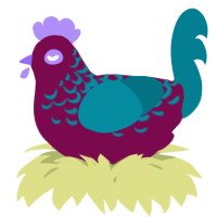 A wine and sea chicken with a half-lace pattern