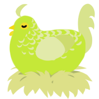 A lime and lemon chicken with a half-lace pattern