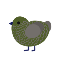 (unnamed), a olive and grey chicken with a lace pattern