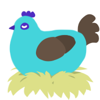 A aqua and bark chicken