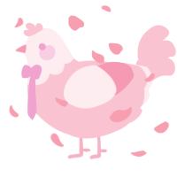 A rose chicken with a head pattern
